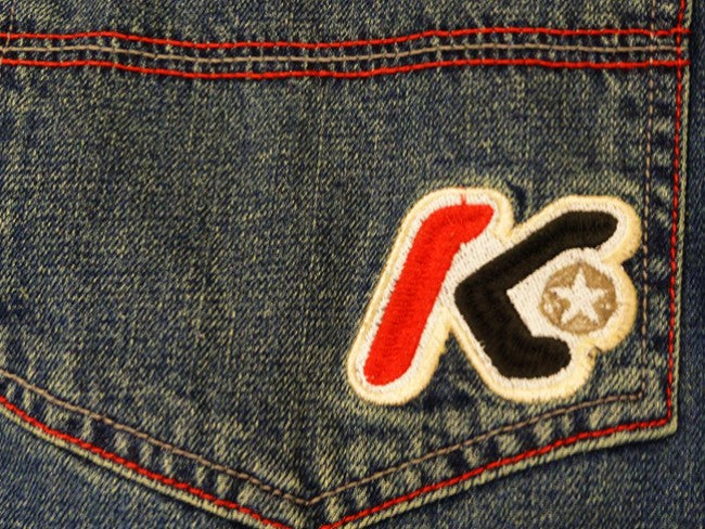 Kikwear 23" Bottom Antique Wash Vintage Denim Jeans - 28 Inch Waist