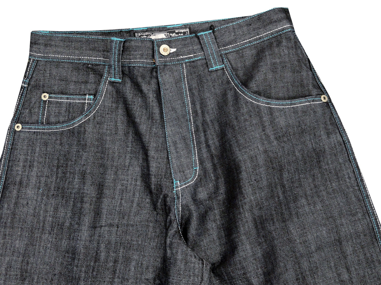 Kikwear Jeans - Kikwear 32" Bottom Super Deluxe Wide Leg Pant (Black Denim)