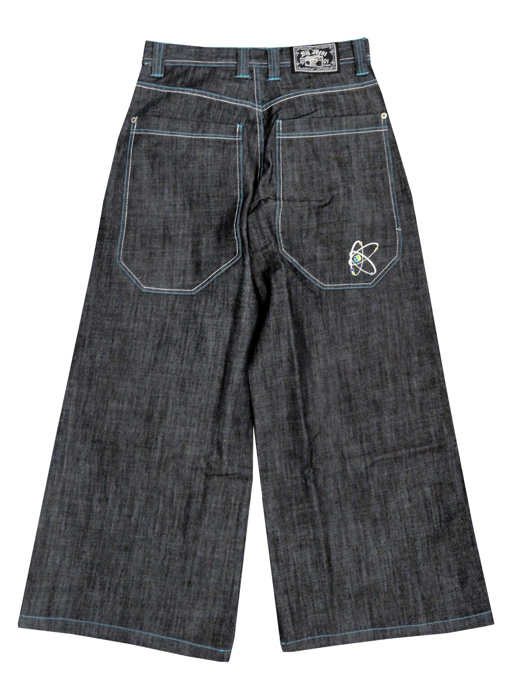 Kikwear Jeans - Kikwear 32" Bottom Super Deluxe Wide Leg Pant (Black Denim)