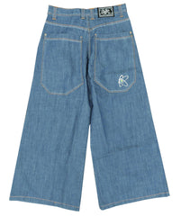 Kikwear Jeans - Kikwear 32" Bottom Super Deluxe Wide Leg Pant (Blue Denim)