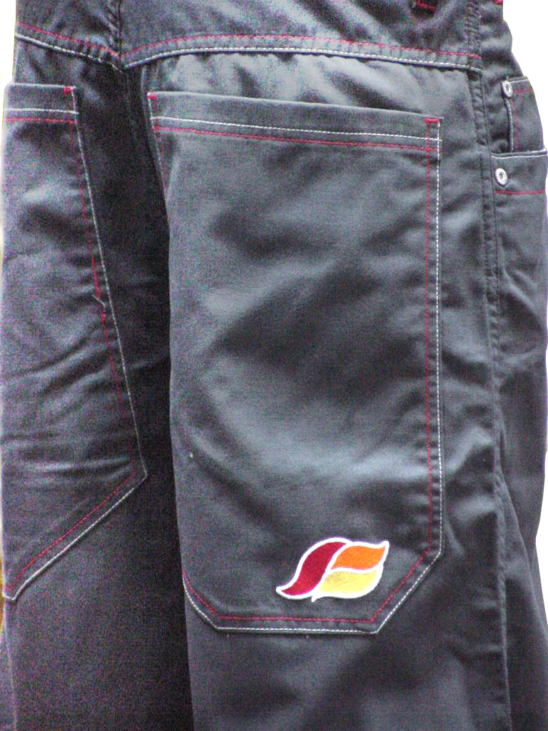 Kikwear 32'' Twill Old Skool Pants (Charcoal Grey)