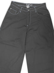 Kikwear Jeans - Kikwear 38" Denim Wide Leg Pants (Charcoal Grey)