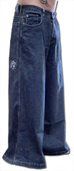 Kikwear Jeans - Kikwear 38" Severe WideLeg Raver Pants (Blue Denim)