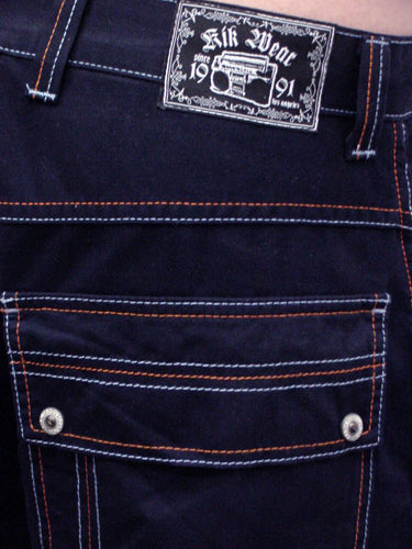 Kikwear Jeans - Kikwear 42" Severe New Skool Cotton Pants (Dark Blue)
