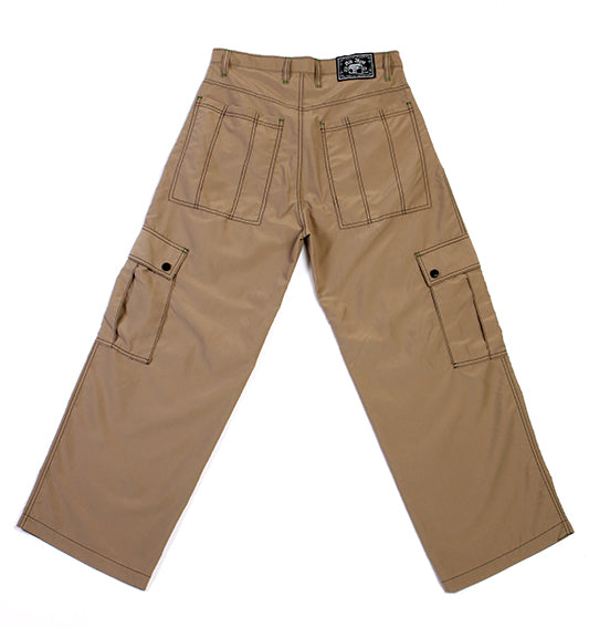 Kikwear Jeans - Khaki 23" Microsuede Cargo Pants