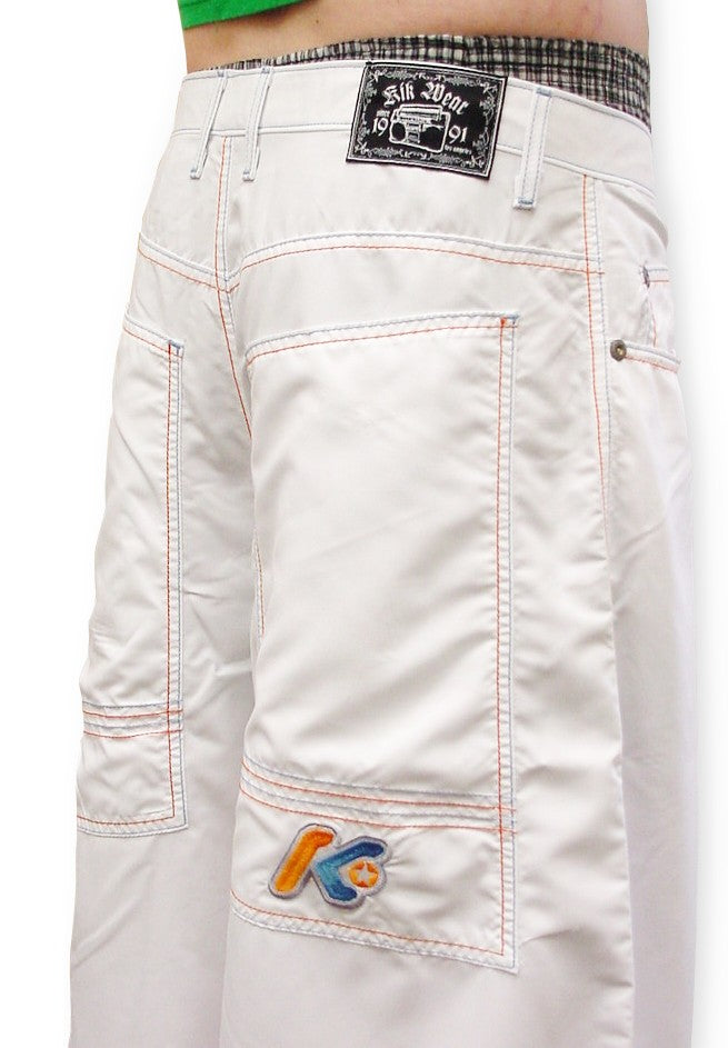 Kikwear Jeans - Kikwear Super White Deluxe 38" Wide Legs