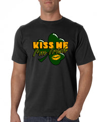 Kiss Me I'm Irish Shamrock Men's T-Shirt