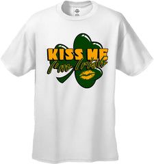 Kiss Me I'm Irish Shamrock Men's T-Shirt