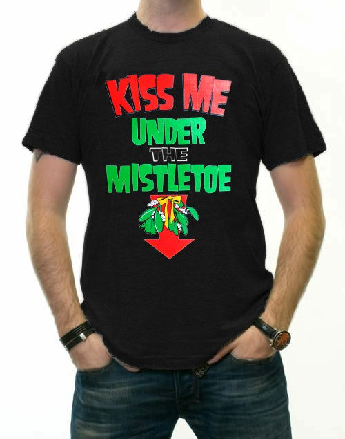 Kiss Me Under The Mistle Toe Christmas T-Shirt