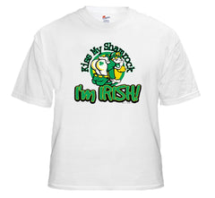 Kiss My Shamrock I'm Irish Mens T-Shirt