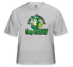 Kiss My Shamrock I'm Irish Mens T-Shirt