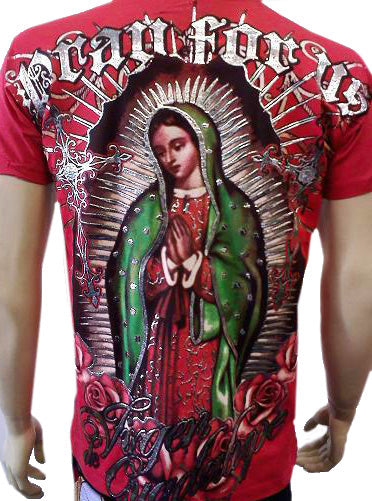 Konflic Clothing "Vision of Guadalupe" T-Shirt (Red)