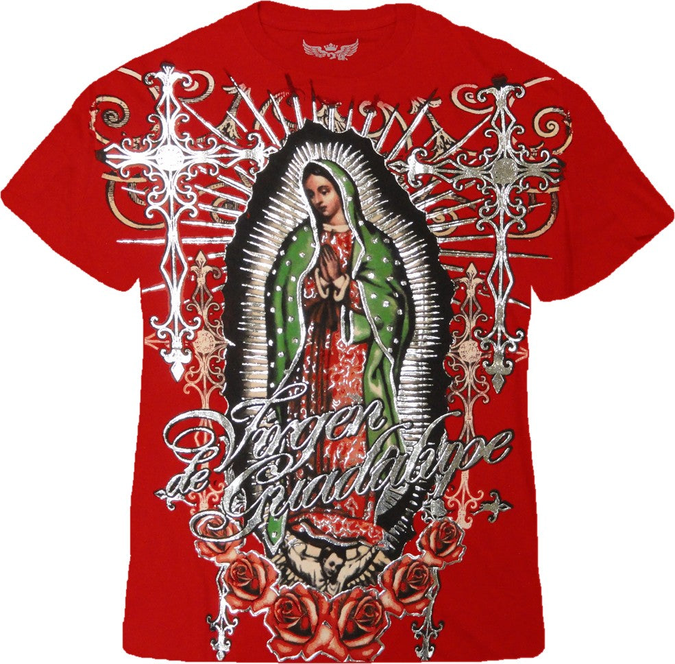 Konflic Clothing "Vision of Guadalupe" T-Shirt (Red)