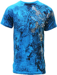 Konflic Triple Fleur De Lis T-Shirt (Blue)