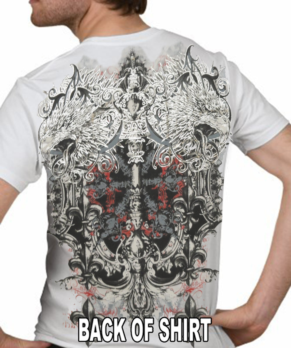 Konflic White Eagle Of Death Men's T-Shirt (White)
