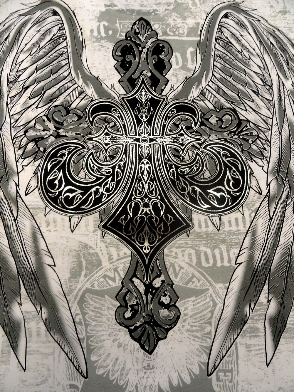 Konflic Winged Royalty Mens T-shirt (White)