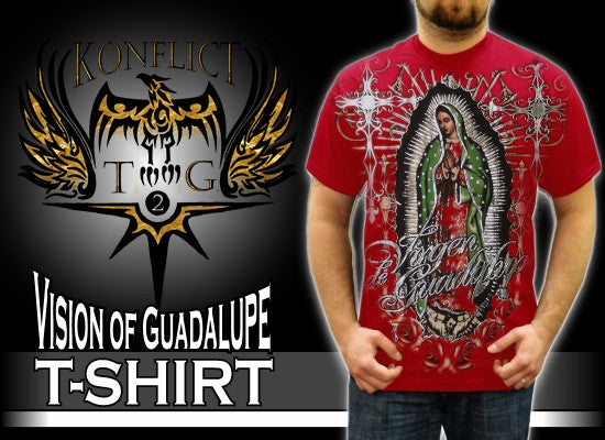Konflic Clothing "Vision of Guadalupe" T-Shirt (Red)