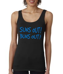 Ladies Suns Out Buns Out Tank