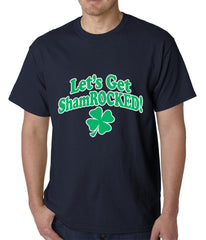 Let's Get ShamROCKED Funny Irish Mens T-shirt