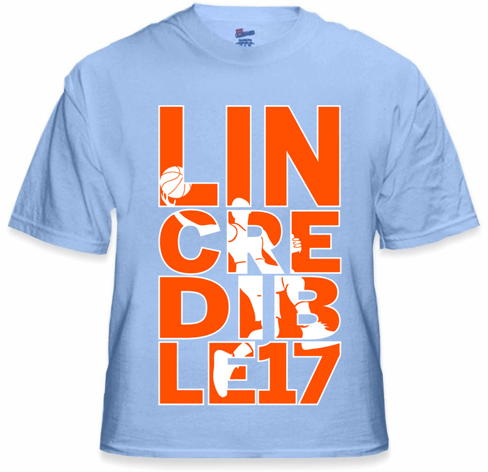 LINcredible Mens T-shirt, Lin-Credible, Jeremy Lin Sayings Basketball Player Men's Tee Shirt