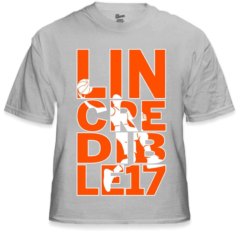 LINcredible Mens T-shirt, Lin-Credible, Jeremy Lin Sayings Basketball Player Men's Tee Shirt