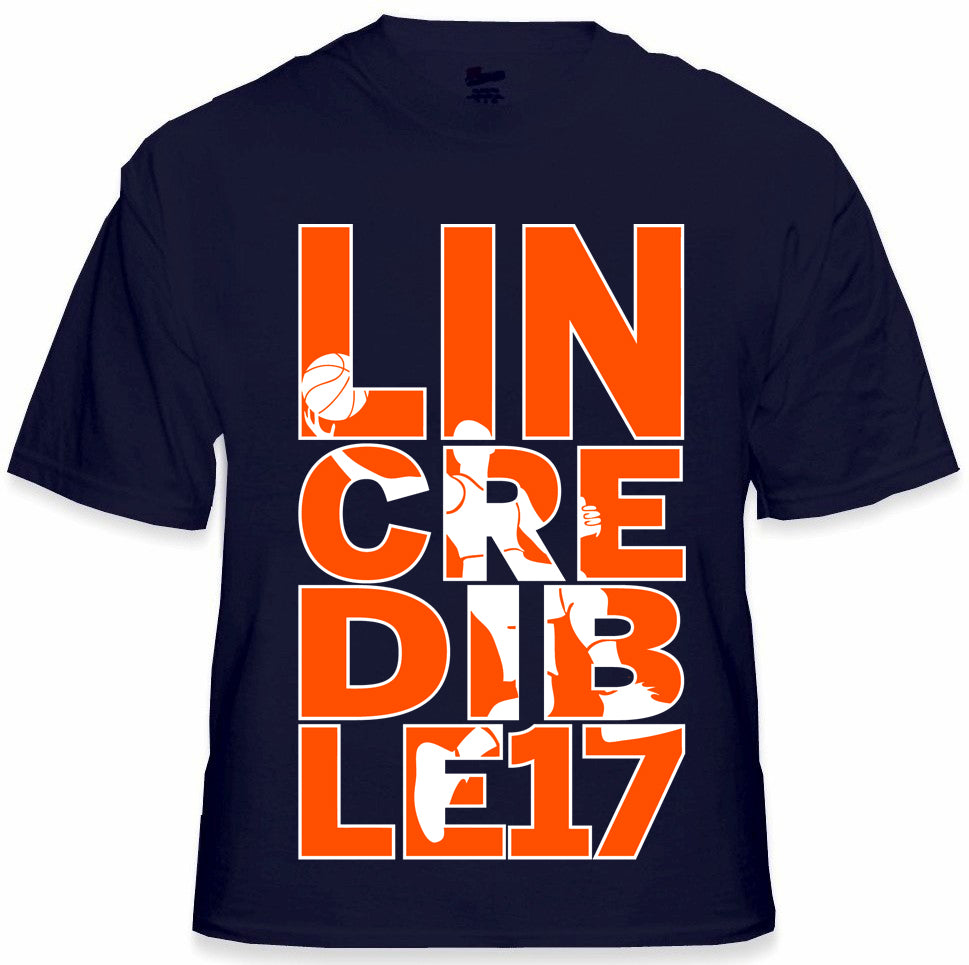 LINcredible Mens T-shirt, Lin-Credible, Jeremy Lin Sayings Basketball Player Men's Tee Shirt