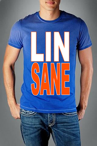 LINSANE Mens T-shirt, Lin-Sane, Jeremy Lin Sayings Men's Tee Shirt