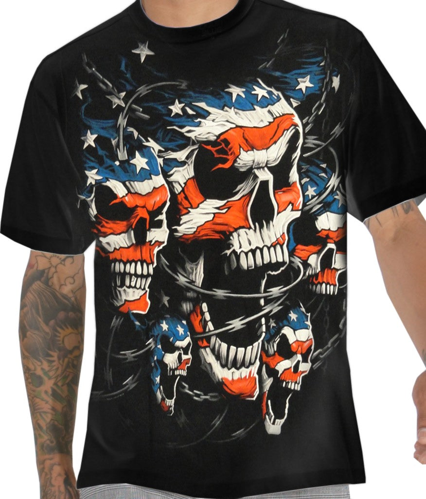 Liquid Blue "Patriot Skull" T-Shirt