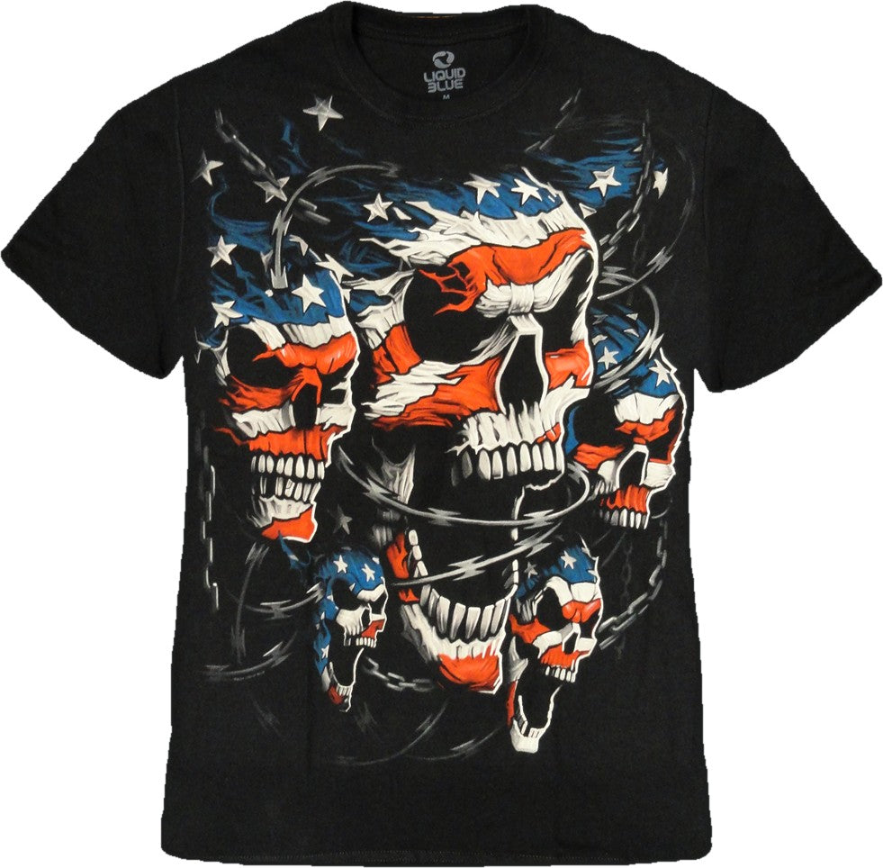 Liquid Blue "Patriot Skull" T-Shirt
