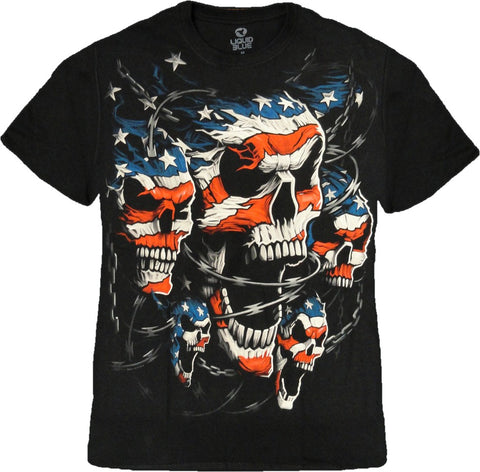 Liquid Blue "Patriot Skull" T-Shirt
