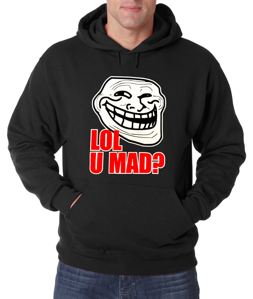 LOL U MAD? Adult Hoodie