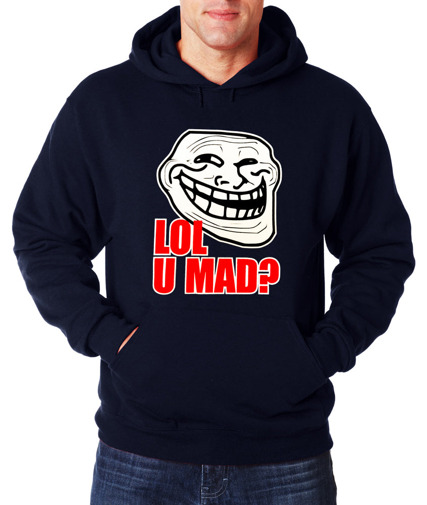 LOL U MAD? Adult Hoodie