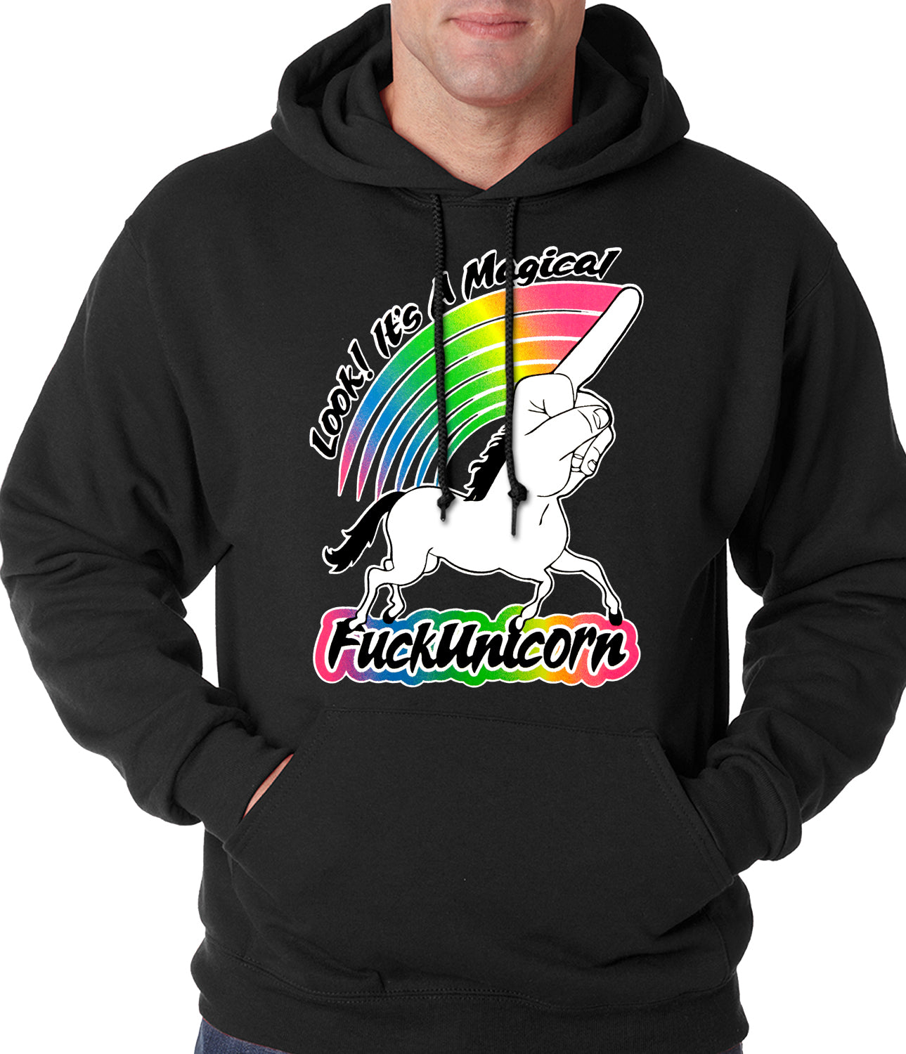 Look It's A Magical F*ckunicorn Funny Adult Hoodie