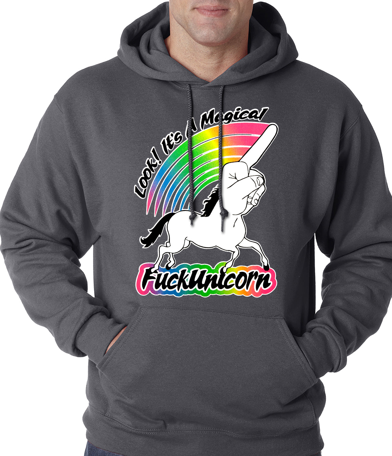 Look It's A Magical F*ckunicorn Funny Adult Hoodie
