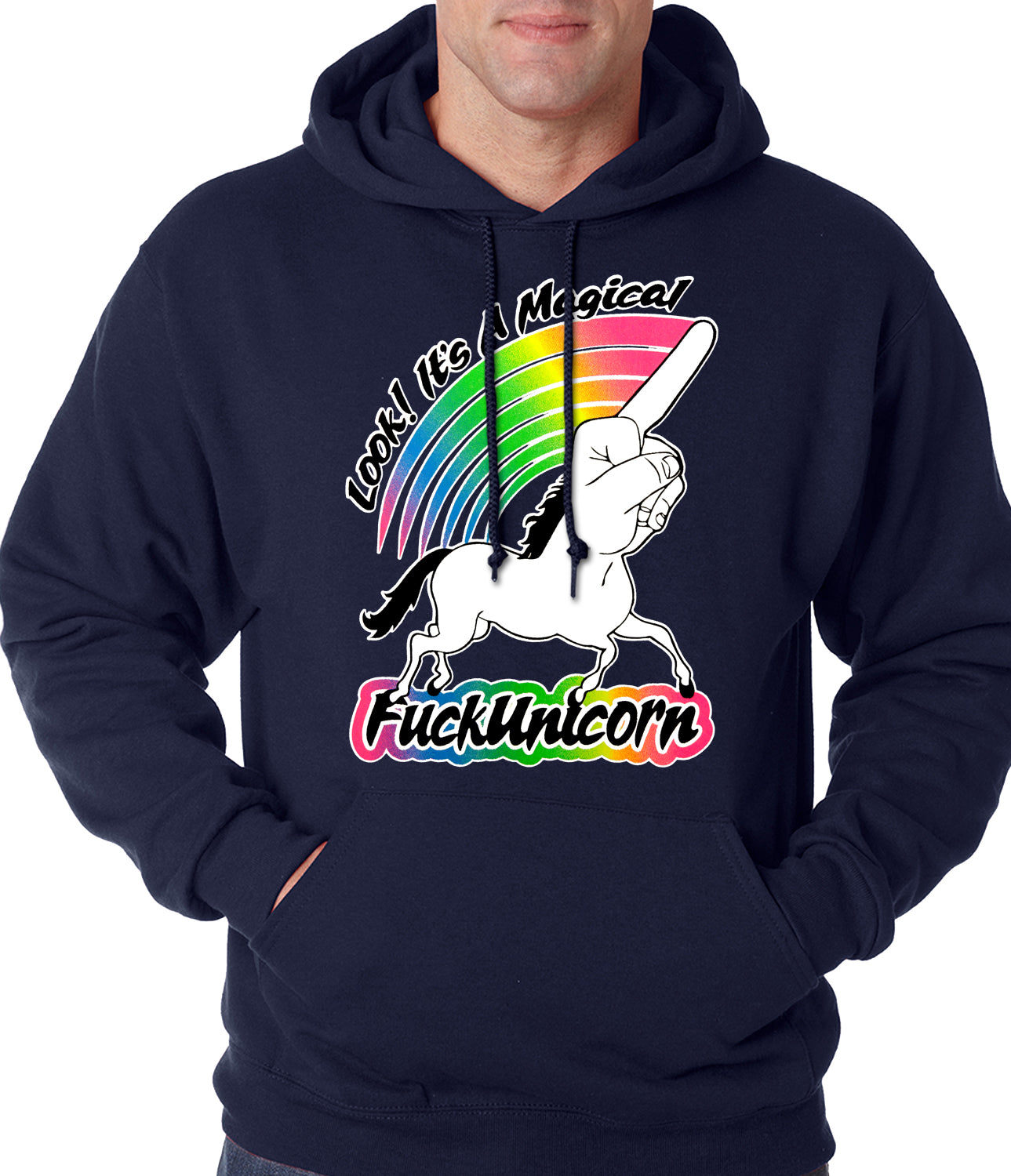 Look It's A Magical F*ckunicorn Funny Adult Hoodie