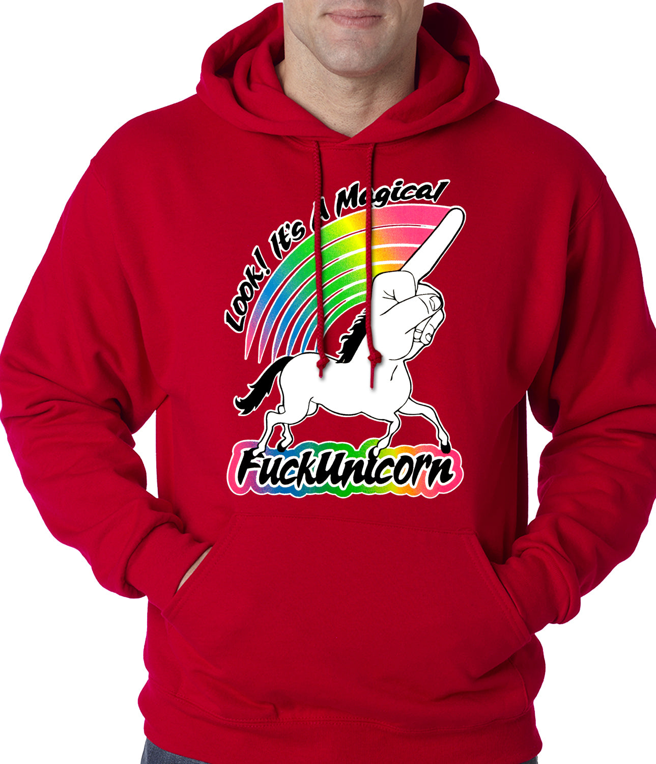 Look It's A Magical F*ckunicorn Funny Adult Hoodie