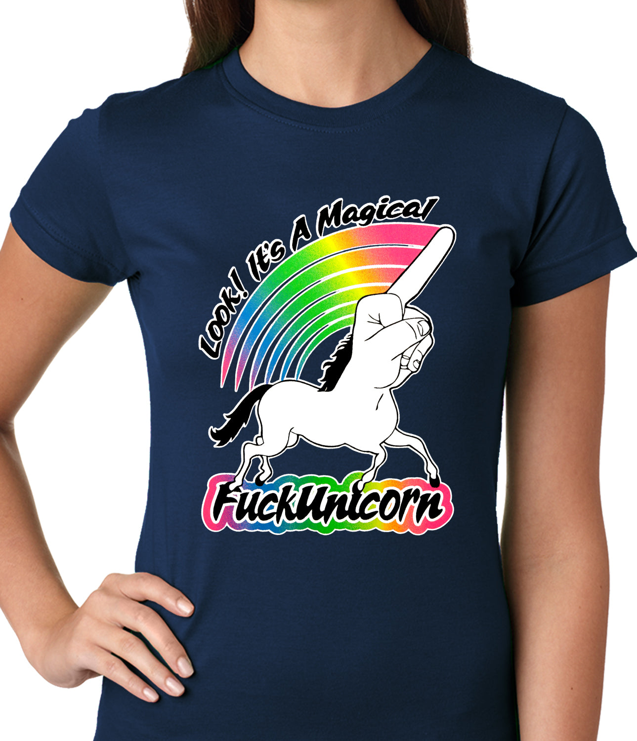 Look It's A Magical F*ckunicorn Funny Ladies T-shirt