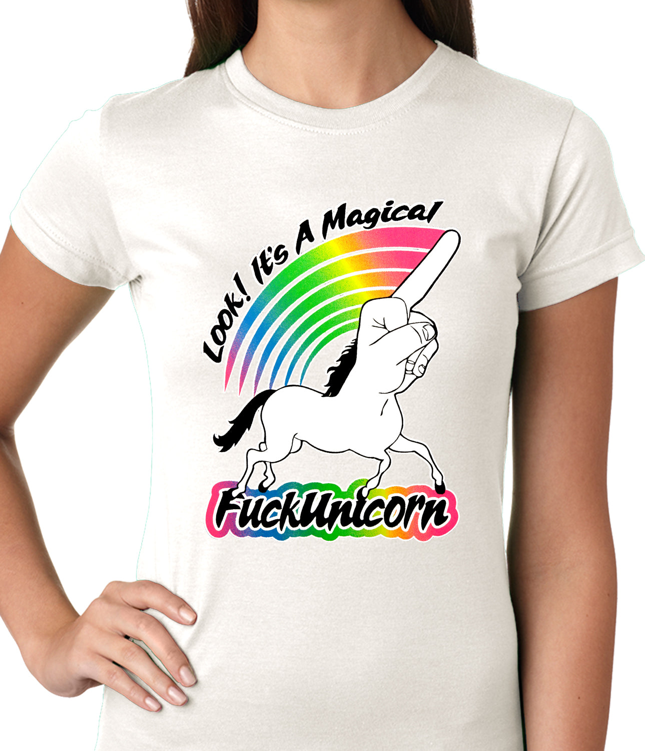Look It's A Magical F*ckunicorn Funny Ladies T-shirt