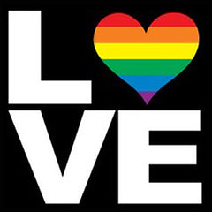 Love Rainbow Heart Girl's T-Shirt