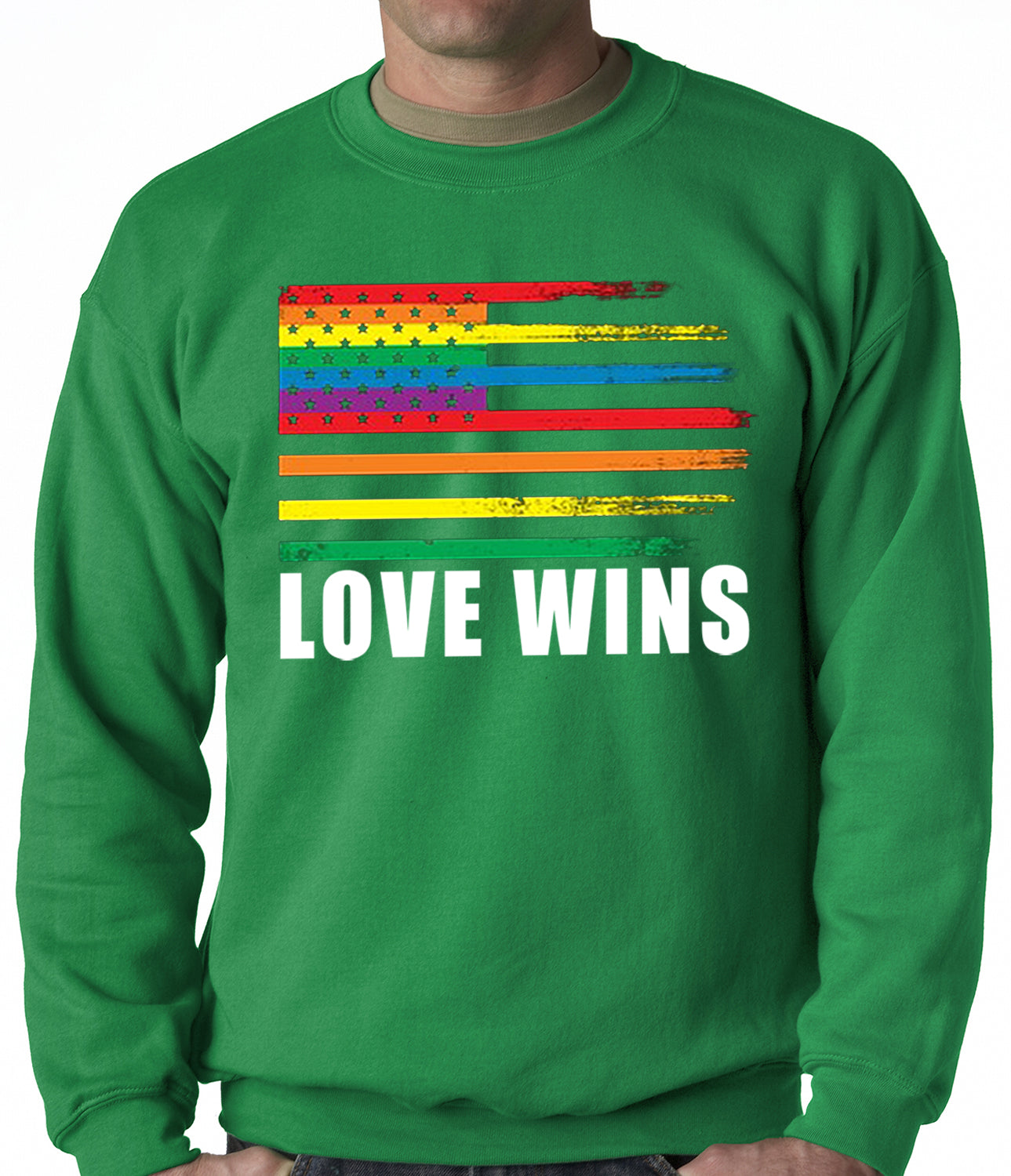 Love Wins - Gay Marriage Equality Adult Crewneck