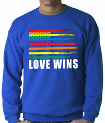 Love Wins - Gay Marriage Equality Adult Crewneck