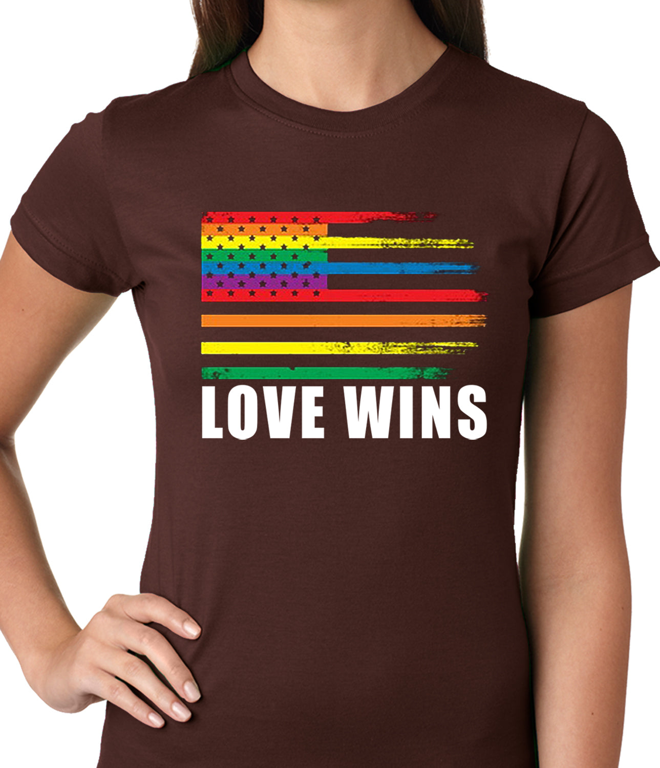 Love Wins - Gay Marriage Equality Ladies T-shirt