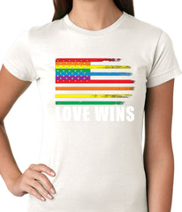 Love Wins - Gay Marriage Equality Ladies T-shirt