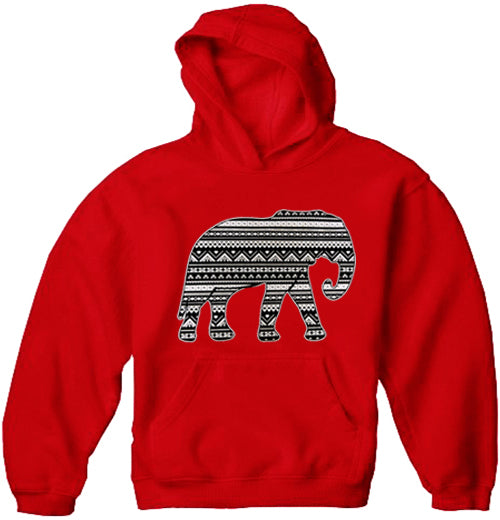 Lucky Aztec Elephant Adult Hoodie