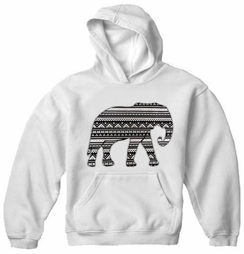 Lucky Aztec Elephant Adult Hoodie
