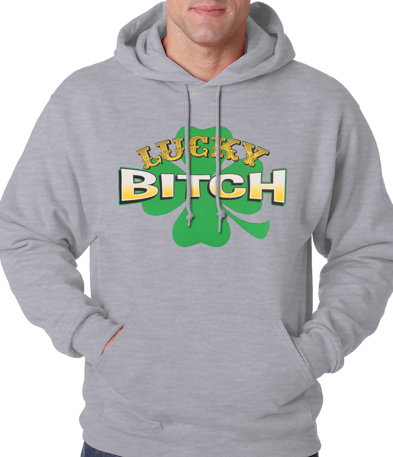 Lucky B*tch Irish Shamrock Hoodie