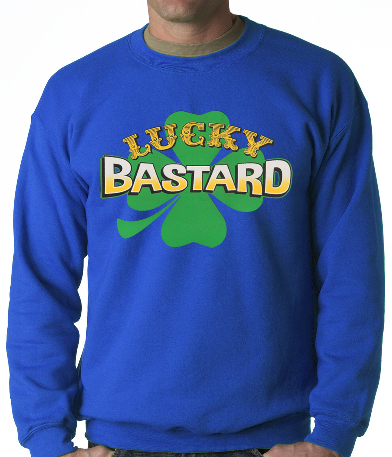 Lucky Bastard Irish Shamrock Crewneck