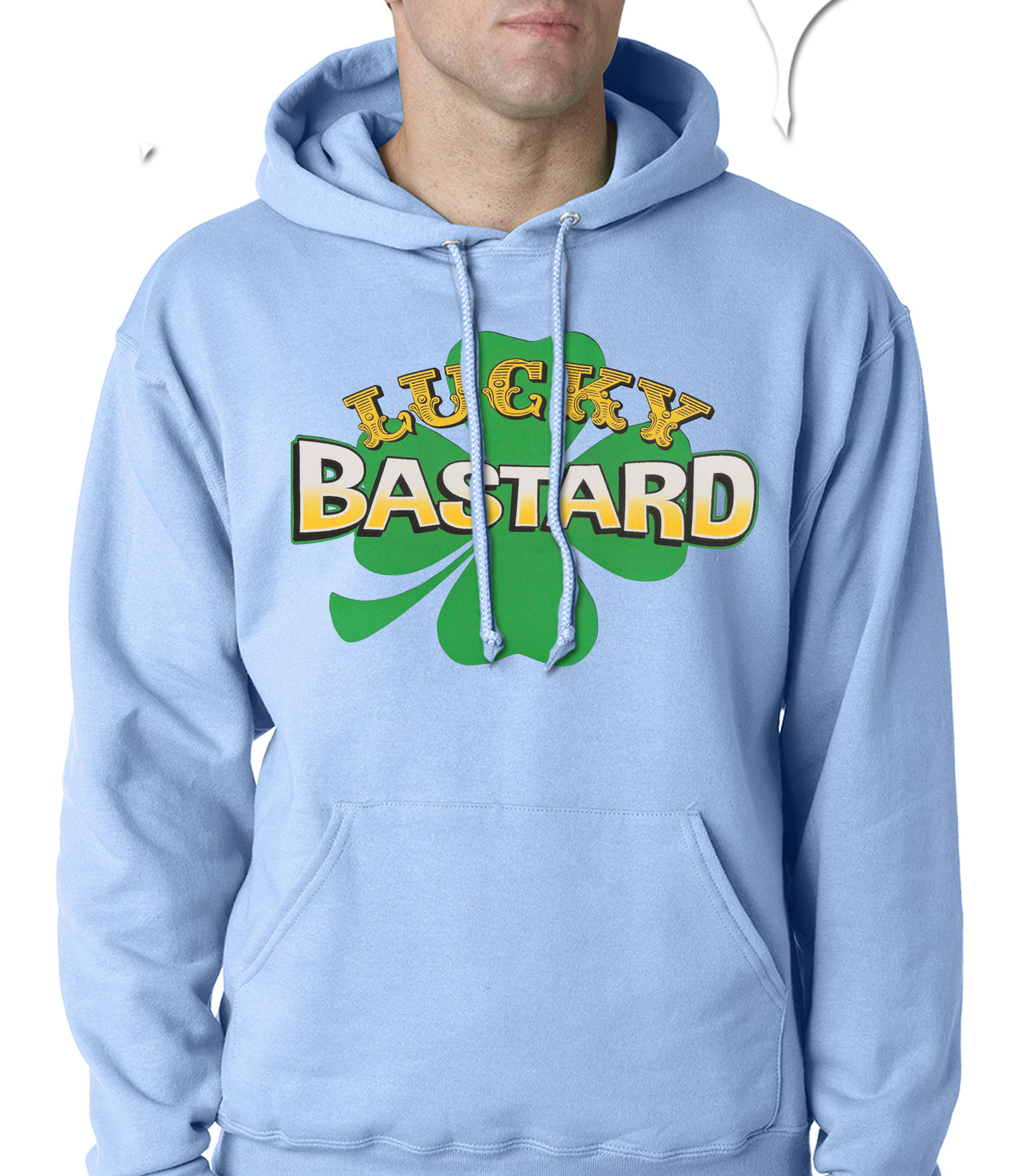Lucky Bastard Irish Shamrock Hoodie