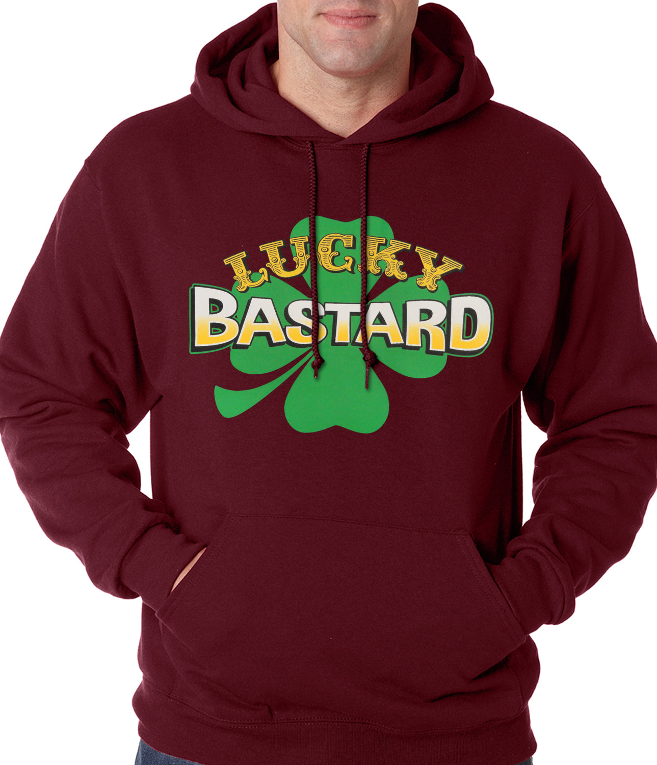 Lucky Bastard Irish Shamrock Hoodie