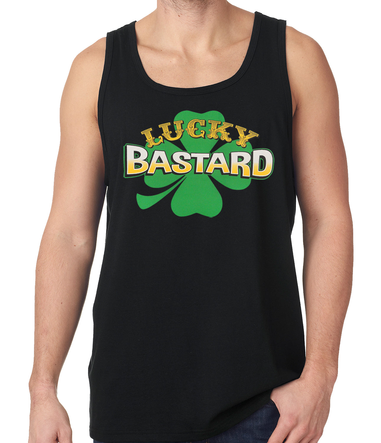 Lucky Bastard Irish Shamrock Tanktop
